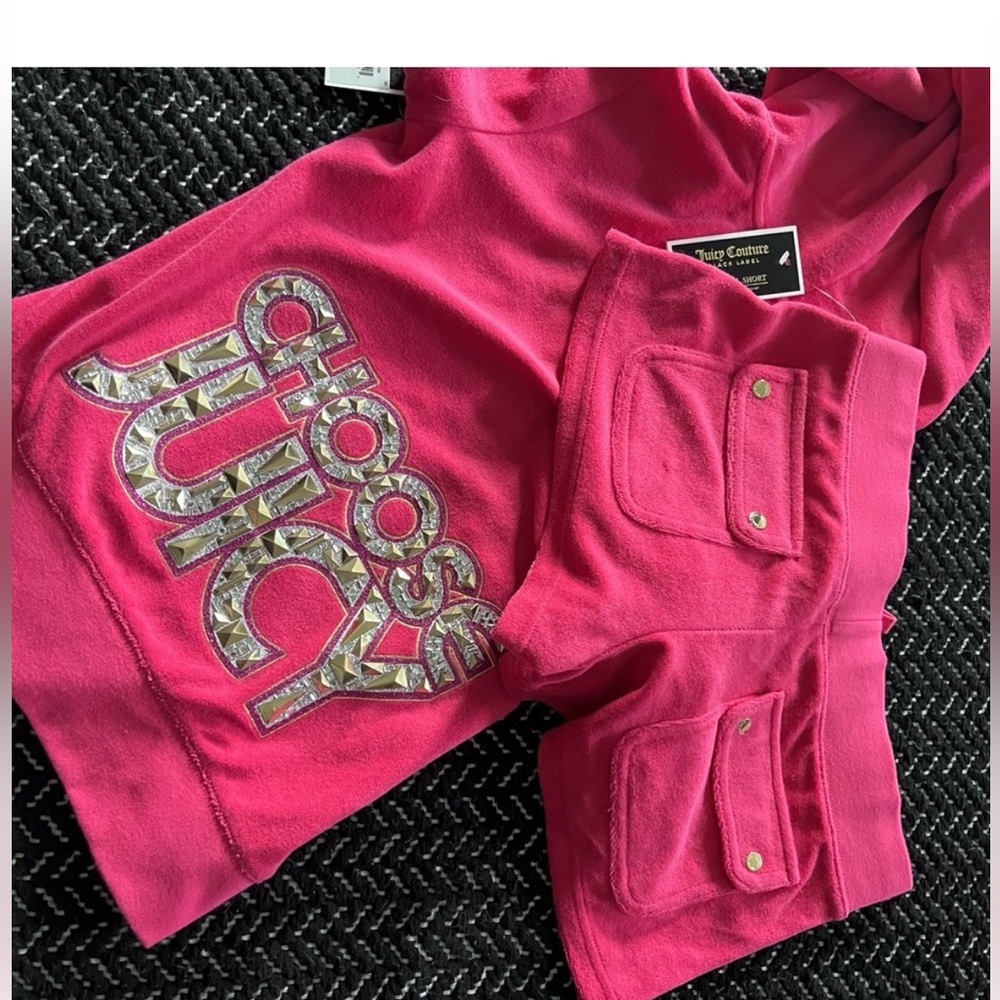 Juicy Couture rare pink shirts tracksuit set